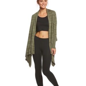 Prana Loveland Wrap Cardigan Sweater in Cargo Green Size XS